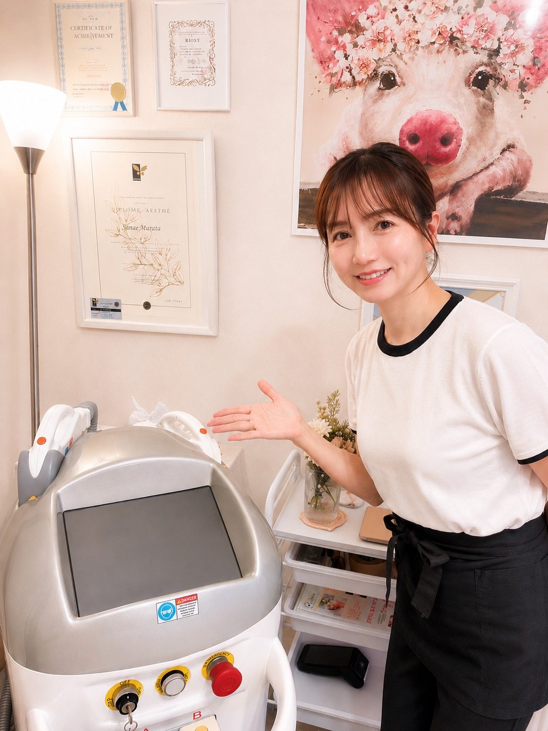salon salina 代表 さなえ（最新脱毛マシンのご案内）